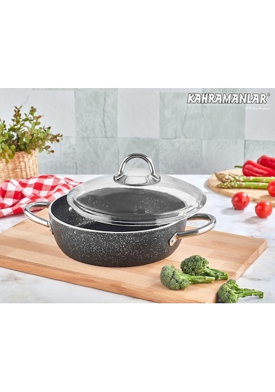Kahramanlar 28 No Stone Karnıyarık Tencere Black 3402