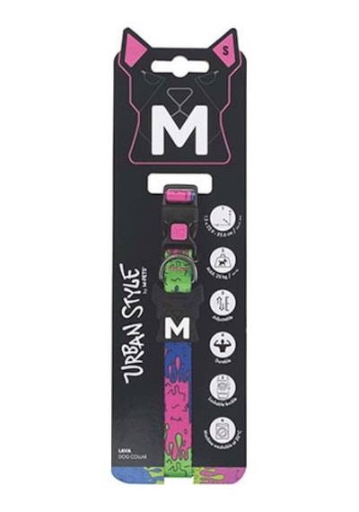 M-pets Urban Style Lava Köpek Boyun Tasması Small 22,9x35,6 Cm 244-58058.02 Çok Renkli