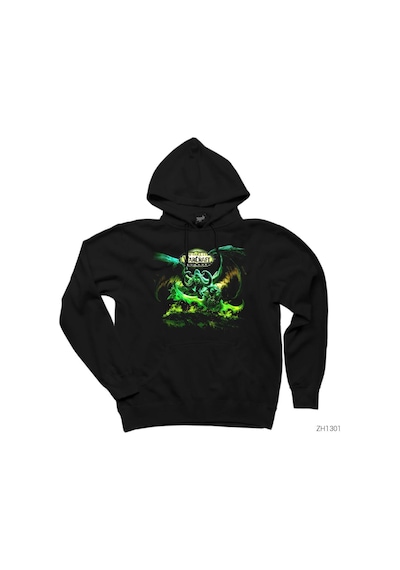 World Of Warcraft Lord Of The Outland Siyah Kapşonlu Sweatshirt Hoodie