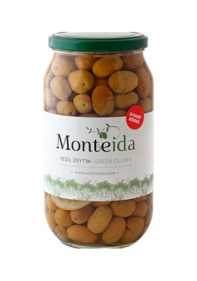Monteida Ayvalık Domat Kırma Yeşil Zeytin 1 KG