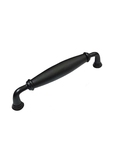 Tomurcuk Porselen Mobilya Dolap Kulp 128 Mm Mat Siyah 5 Li Paket