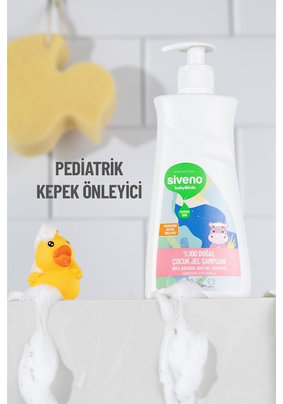 Siveno %100 Doğal Yenidoğan Bebek Çocuk Jel Şampuanı Saç ve Vücut Konak Önleyici 325 ml