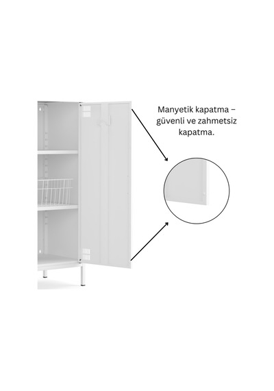 Pera Metal Dolap 2 Kapılı 80,50 X 40 X 109,50 Cm - 9 Renk Seçeneği Bulunmaktadır Ral 9016 Beyaz Pera Metal Dolap 2 Kapılı 80,50 X 40 X 109,50 Cm - 9 Renk Seçeneği Bulunmaktadır Ral 9016 Beyaz