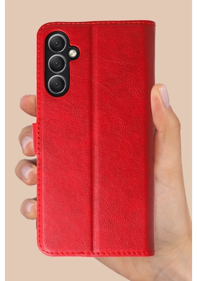 Samsung Uyumlu Galaxy A36 Kılıf Kılıf Kapaklı Ve Cüzdanlı Kapak Ryc/trend S Plus Lacivert