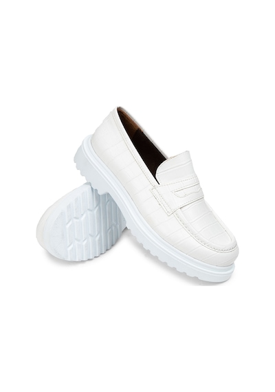 Deery Beyaz Kadın Loafer Ayakkabı - 01903zbyzp02 Beyaz