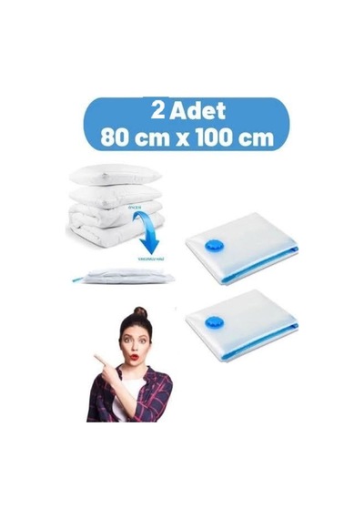 Vakum Poşet Hurç Xxlarge 80 110 2 Adet Şeffef