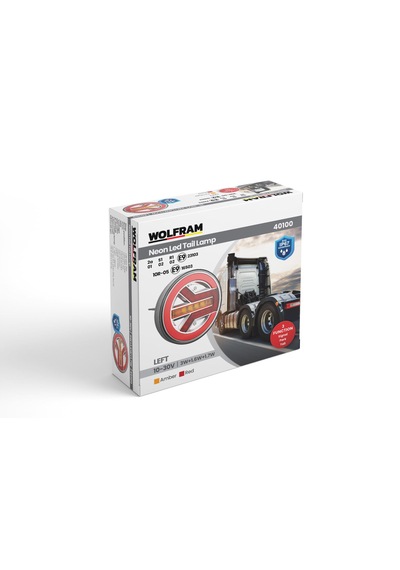 Wolfram 10 Volt - 30 Volt 3 Fonksiyonlu Neon Led Stop Lamba - Sol Taraf