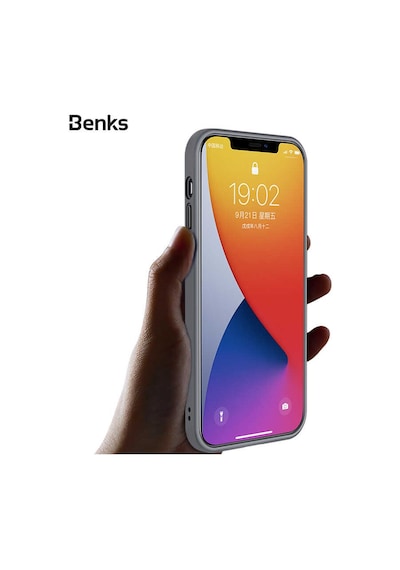 Benks Apple Uyumlu iPhone 12 Pro Kılıf Arkası Mat Buzlu Benks Hybrid Kapak ZORE-216400
