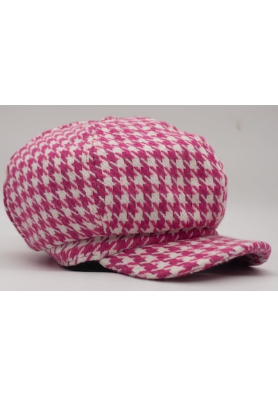 Şapkadan Kadın Yünlü Vintage Kasket Retro Kışlık Şapka 45645dr56705 Açık Pembe
