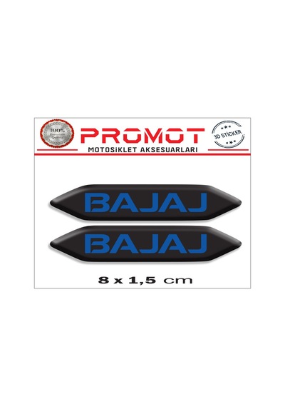 Damla Logo Bajaj Kabartmalı 2'li Sticker 005 Nötr