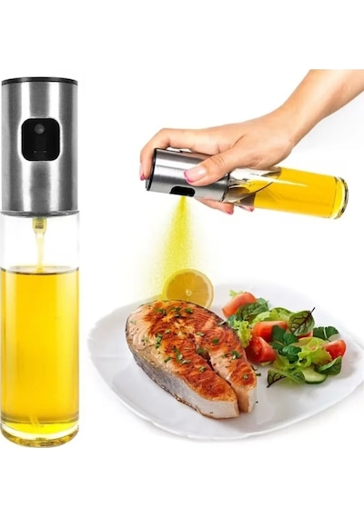 100ml Çok Amaşlı Spreyli Cam Şişe Gümüş Diğer