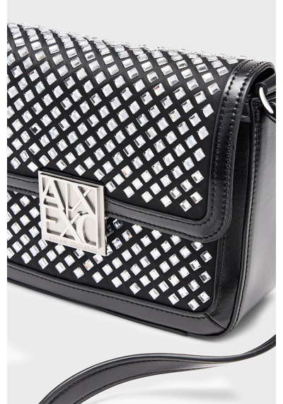 Armani Exchange Taşlı Ayarlanabilir Askılı Çanta Kadın Çanta Xw003374 Af26449 Mc009 Siyah