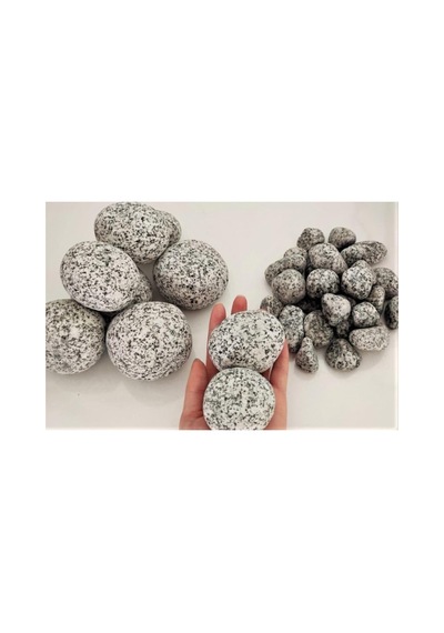 Tr Granit Benekli Dolomit Taş 25 Kg 6-10 Cm Benekli Dolomit Dere Taşı Çakıl Taşı Bahçe Taşı Dekoratif