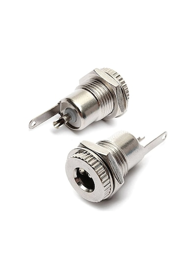 5.5 mm x 2.1mm DC Güç Soketi Metal Panel Montaj Power Jack