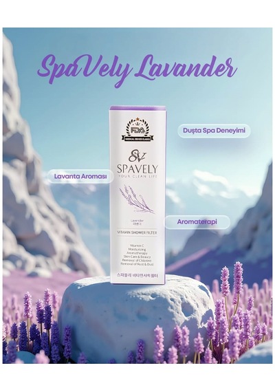 Spavely Duş Filtresi Lavanta Esanslı - Klor Ve Kireç Karşıtı, Kokulu, C Vitaminli 150 Gr