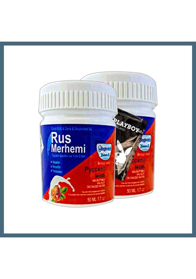 Agc Uygun Sepet Playboy Blue Rus Merhemi 2 Tane 50 Ml Tüylere Krem + Yanında Jel Agc