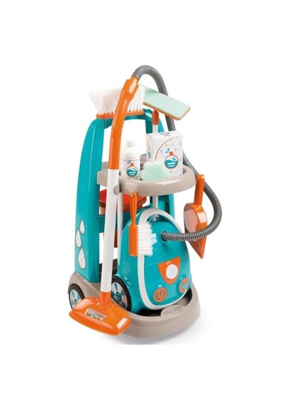 Smoby Temizlik Arabası + Elektrikli Süpürge