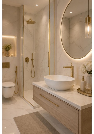 Fontana Fk-5122 Mat Altın Yüksek Lavabo Bataryası Modern Şık Tasarım Gold Lavabo Bataryası