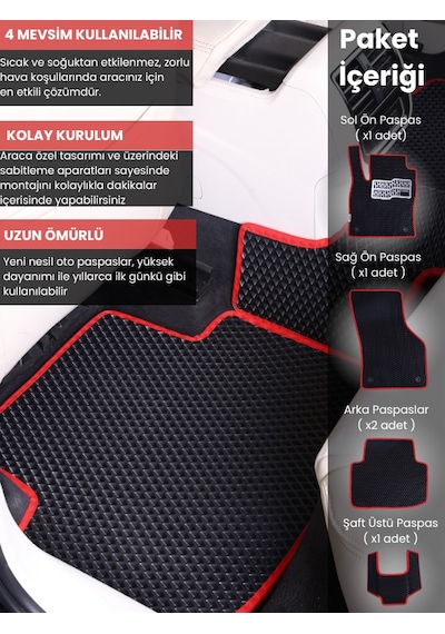 Kia Stonic 2017-2025 Uyumlu Eva Paspas Tam Set Birebir Uyum,araca Özel Tasarım,kolay Montaj 418