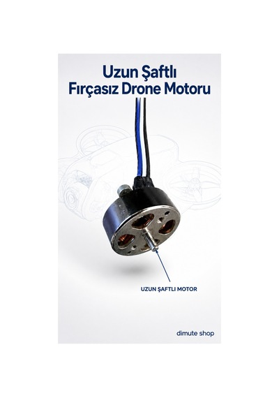 Uzun Şaftlı Fırçasız Drone Motoru - 912560453