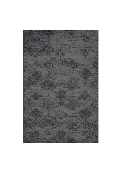 Kartela Halı Liva Halı Jüt Taban Dokuma Halı Antrasit - 60 X 90 Cm
