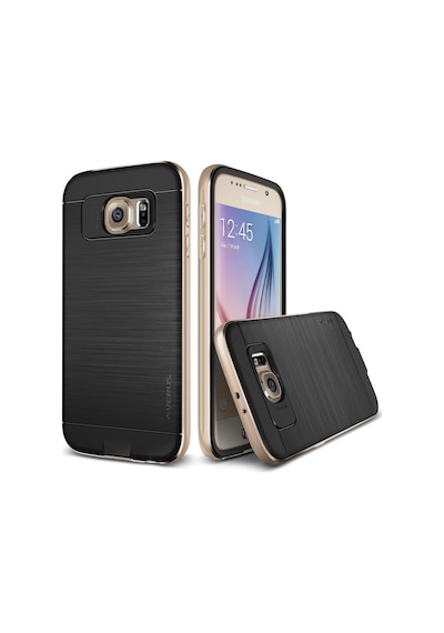 Verus Galaxy S6 İle Uyumlu Case Iron Shield Kılıf Gold