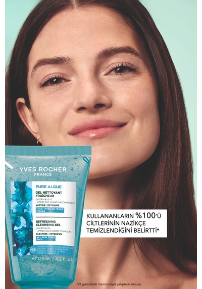 Yves Rocher Yüz Yıkama Jeli-normal Ve Kuru Cilt -pure Algue Nemlendirici Botanik Kompleks 125ml