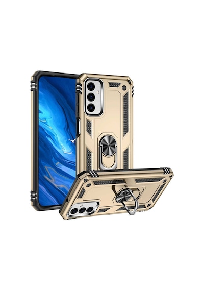 Samsung Uyumlu Galaxy M23 Kılıf Sofya Yüzüklü Standlı Silikon Kılıf (553471458)