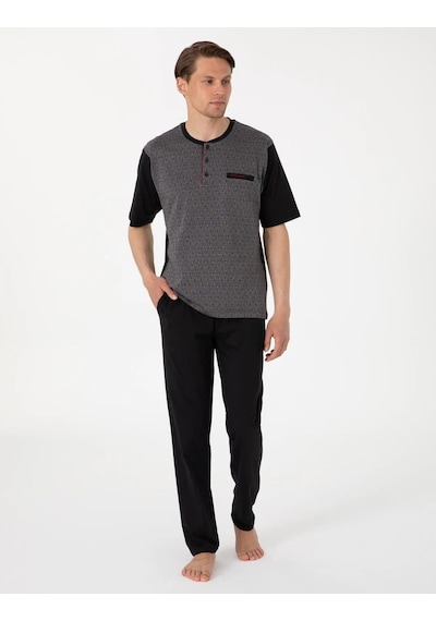 Pierre Cardin Erkek Kısa Kol 3'lü Şortlu Jakarlı Pijama Takım Kutulu Damat Çeyiz Set Lacıvert Pierre Cardin Erkek Kısa Kol 3'lü Şortlu Jakarlı Pijama Takım Kutulu Damat Çeyiz Set Lacıvert