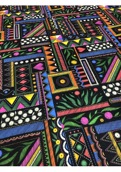 Enesar Home Markis Desen Dijital Baski Döşemelik Kumaş 100 x 140 cm