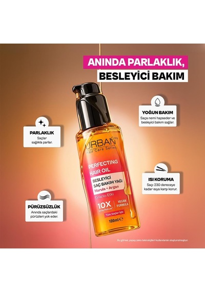 Lexroo Perfecting Besleyici Parlaklık Veren Saç Bakım Yağı -100ml-vegan