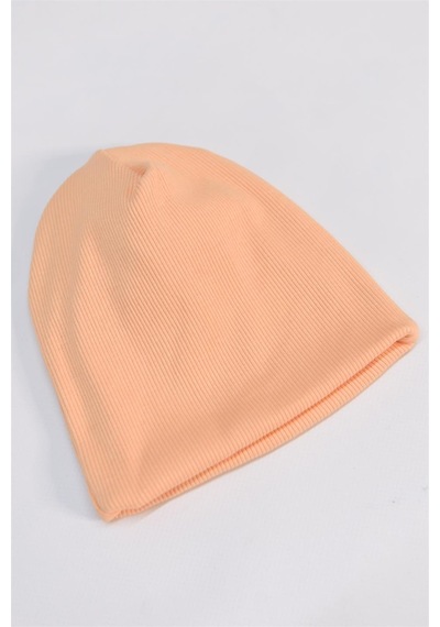 Luess Çocuk Unisex Fitilli Kışlık Bere Açık Somon