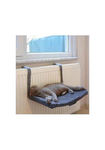 Antrasit Renk Vantuzlu Kalorifer Kedi Yatağı