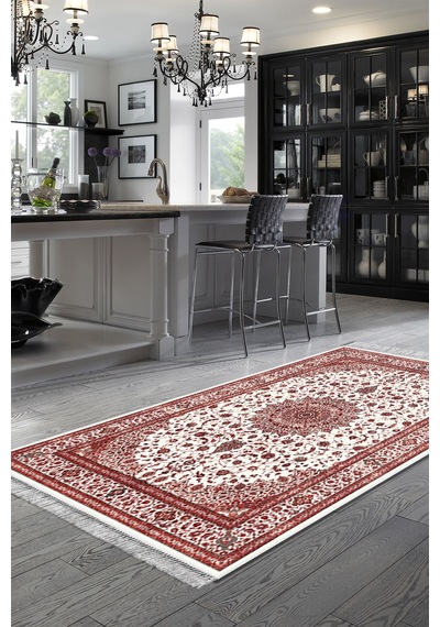 Eko Trend Djt Banyo Paspası Yıkanabilir Kaymaz Taban P1372 Osmanlı Bordo