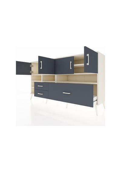 Hyperion Konsol 8 Raflı 3 Çekmeceli 4 Kapaklı 176x44x99 Aytaşı-an Aytaşı-antrasit Hyperion Konsol 8 Raflı 3 Çekmeceli 4 Kapaklı 176x44x99 Aytaşı-an Aytaşı-antrasit