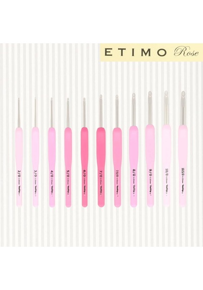 Lexroo Etimo Rose Tığ İpliği İğne Yumuşak Sap 6,5 Mm - 1 Adet
