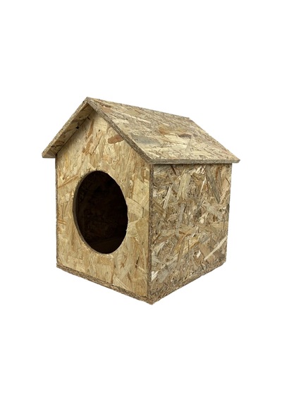 Goxawee Kedi Evi Dış Ortam Uygun Ahşap Kedi Evi Osb 40x35x30 Cm