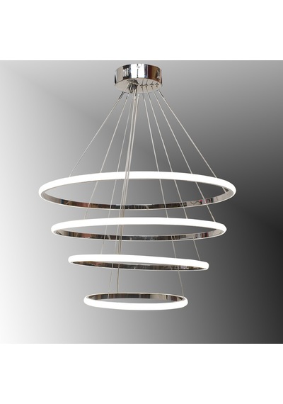 Tt300-4 Kr Tt Aydınlatma Halka 4 Lü Krom Kaplama Led Avize