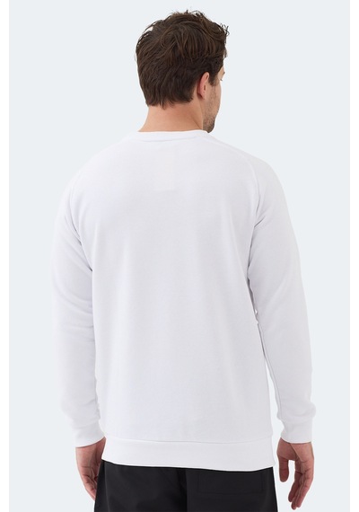 Slazenger Nadav Erkek Beyaz Sweatshırt Beyaz