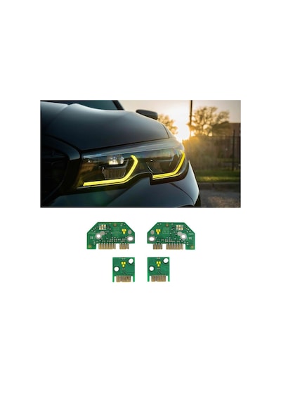 Autogp Bmw G20 Angel Led Modülü Sarı 2019 / 2022 Drl Led Laser Far Uyumlu