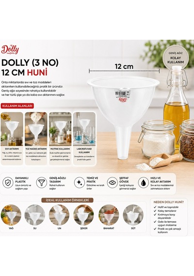 Dolly Y-282 No 3 Şeffaf Huni