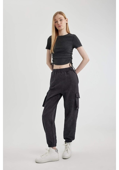 Defacto Basıc Beli Paçası Lastikli Kargo Cepli Jogger Eşofman Altı C1443AX24SP Antrasit Defacto Basıc Beli Paçası Lastikli Kargo Cepli Jogger Eşofman Altı C1443AX24SP Antrasit