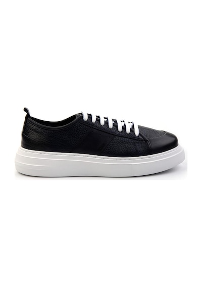 Bambi Lacivert Hakiki Deri Erkek Sneaker E01083018003 Lacivert