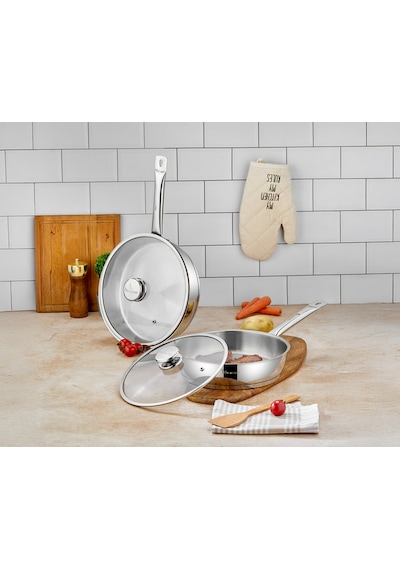 Polochef 26 Cm & 28 Cm Yapışmaz 2'li Paslanmaz Çelik Tava Seti Diğer