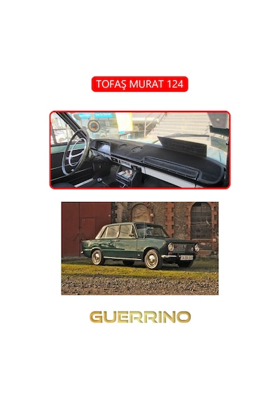 Tofaş Murat 124torpido Koruma Halısı Kırmızı Kenar