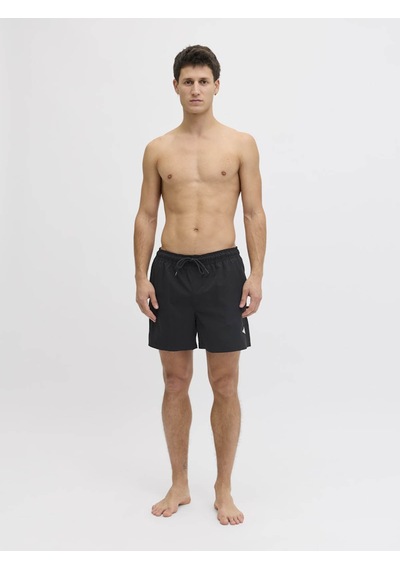Jack & Jones Jpstmauı Tropıc Solıd Siyah Erkek Deniz Şortu 12291385