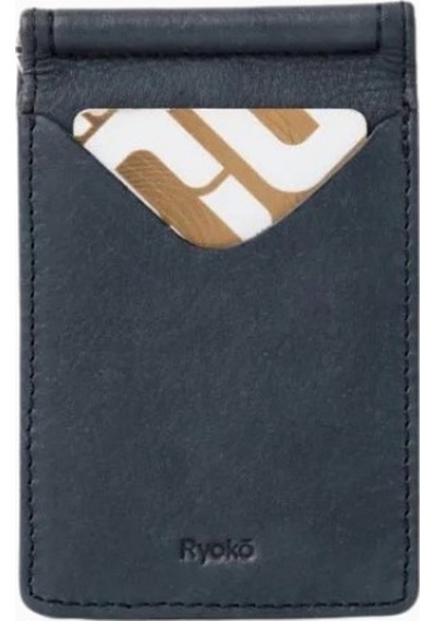 Ryoko Jones Clip Wallet 2.0 Japon Deri Premium Unisex Kartlık Gri 3