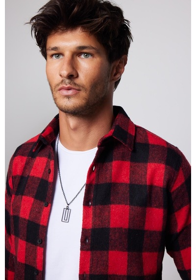 Tudors Erkek Slim Fit Dar Kesim Uzun Kollu Kareli Kışlık Oduncu Gömlek-29305-çok Renkli Çok Renkli Tudors Erkek Slim Fit Dar Kesim Uzun Kollu Kareli Kışlık Oduncu Gömlek-29305-çok Renkli Çok Renkli