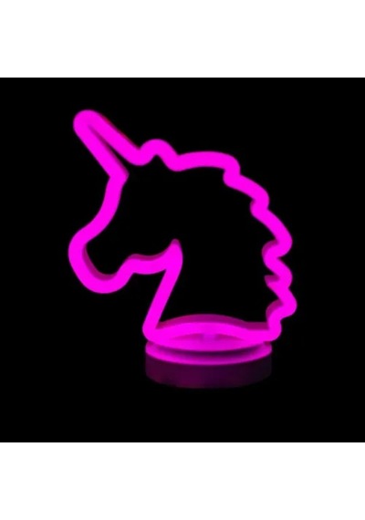 Askımo - Neon Işıklı Unicorn Masa Gece Lambası