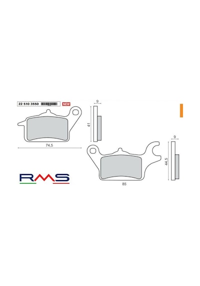 Yamaha Trıcıty 155 Ön Sol Fren Balata Brenta Rms